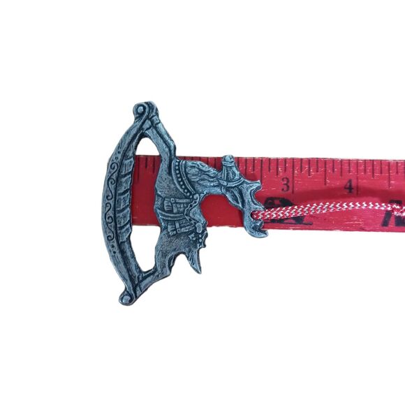 Vintage Pewter Rocking Horse Reindeer Ornament Rare Christmas Tree Decor Gift - Picture 8 of 13